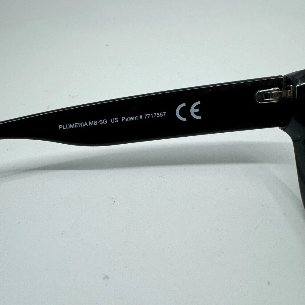 Maui Jim MJ768-02‎ PLUMERIA Eyeglasses Frames Black Square Full Rim 55-17 H10898
